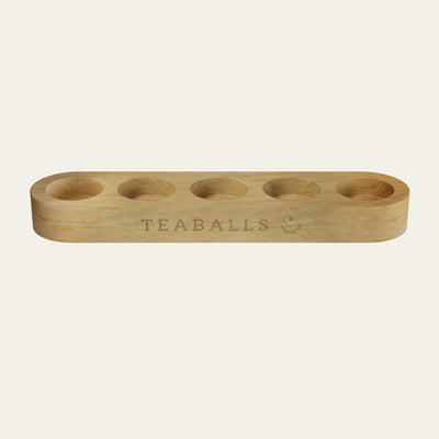 Premium træstativ til 5 flasker - Teaballs